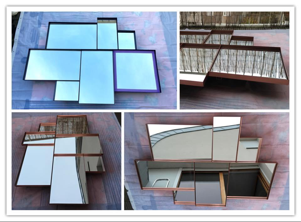 Parce ce qu'on ne peut pas dire non à nos clients! ce miroir noir en métal à été relookée en cuivré! et oui c'est ça aussi la leçon déco, c'est savoir réaliser les envies des clients!